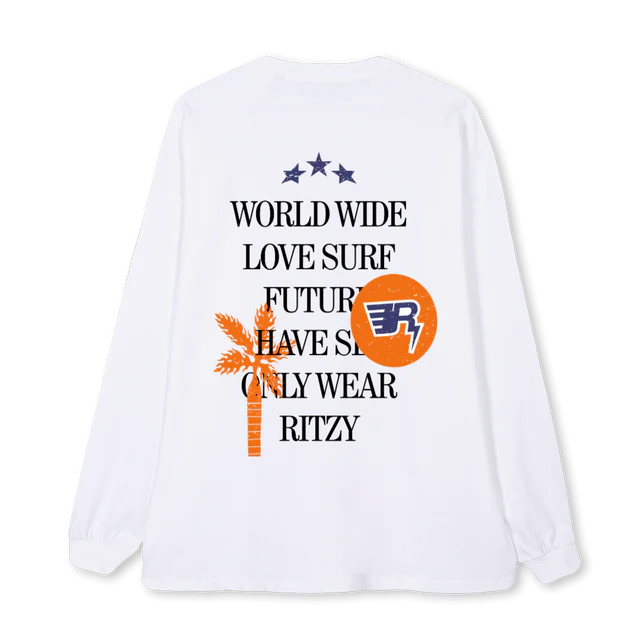 WHITE “OBSESSED” TEE LS