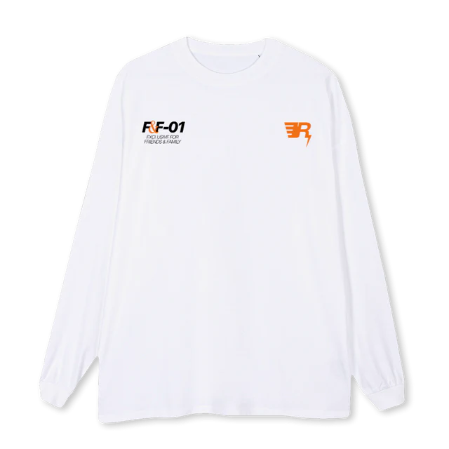 WHITE “OBSESSED” TEE LS